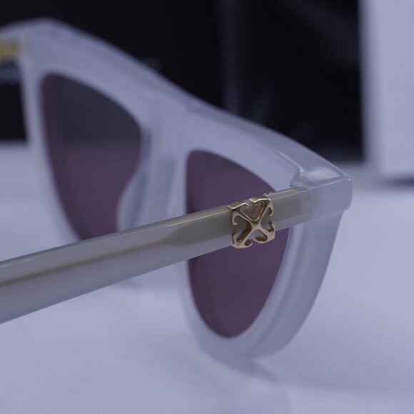 Off-White OERI13V JASPER 0928 Geometric Sunglasses – Grey\\ Burgundy main image 7
